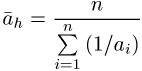 harmonisches Mittel