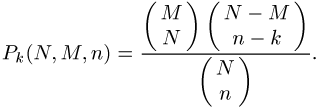 hypergeometrische Verteilung