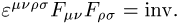 Invarianten des Feldstärketensors