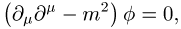 Klein-Gordon-Gleichung