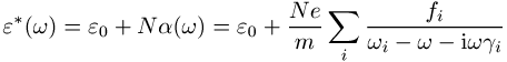 komplexe Dielektrizitätskonstante