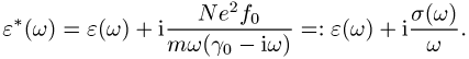 komplexe Dielektrizitätskonstante