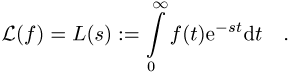 Laplace-Transformation