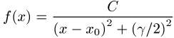 Lorentz-Verteilung
