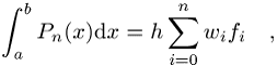 Newton-Cotes-Formeln