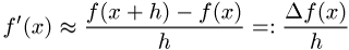 numerische Differentiation